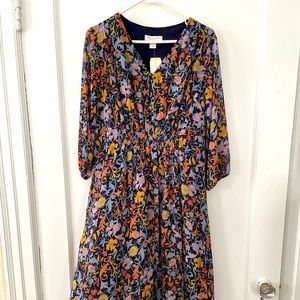 Floral midi dress